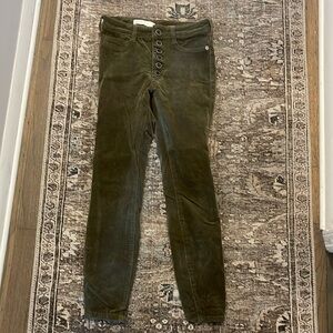 Anthropologie Pilcro Olive Green Cords